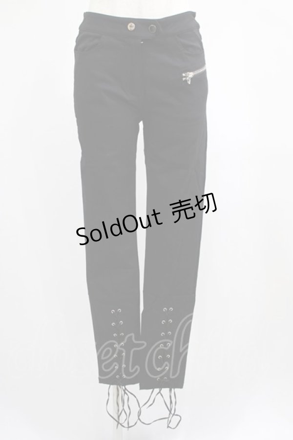 画像1: PUNK RAVE / Girl of spades trousersレギンスパンツ XS ブラック H-25-02-13-019-PU-PA-KB-ZY (1)