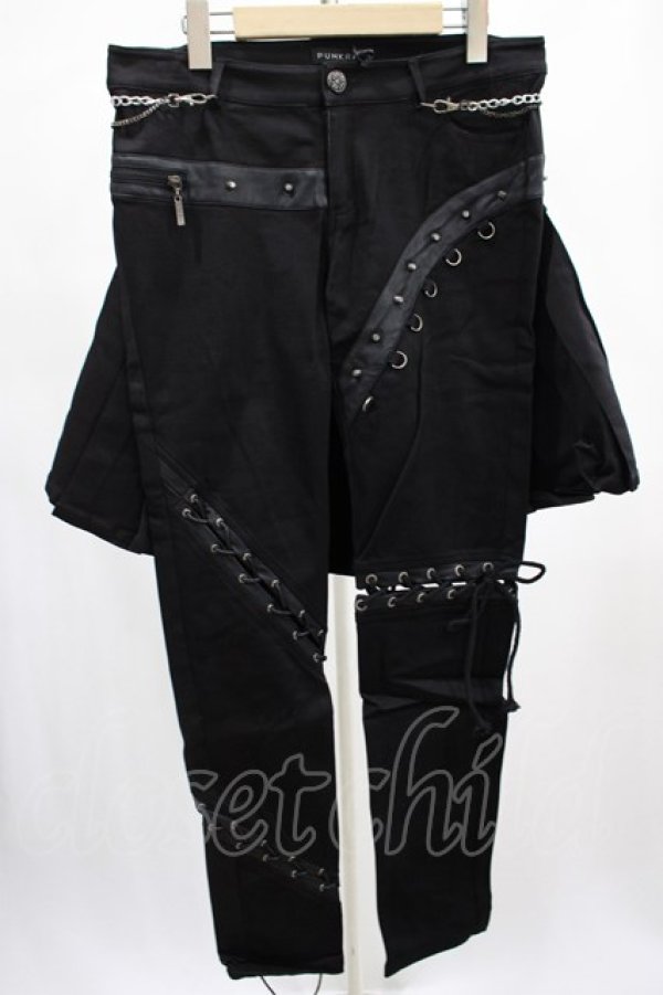 画像1: PUNK RAVE / Catacomb trousersパンツ L ブラック H-25-02-13-022-PU-PA-KB-ZT020 (1)
