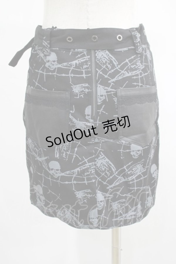 画像3: PUNK RAVE /ULLS SKIRT XS 黒 H-25-02-13-030-PU-SK-KB-ZY (3)
