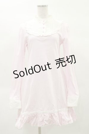 画像: Angelic Pretty / クラシカル立ち襟カットワンピース Free ピンク H-25-02-14-072-AP-OP-NS-ZH