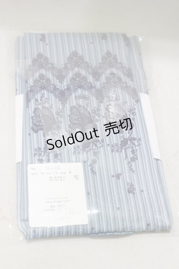 画像2: Sheglit / Floral Lace Over Knee F ネイビー H-25-02-14-1036-EL-ZA-KB-ZH (2)