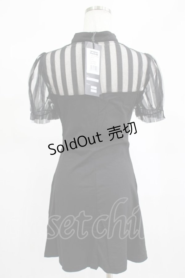 画像2: PUNK RAVE / Chinese Style Silk Fan Cheongsam Dress M ブラック H-25-02-14-1014-PU-OP-KB-ZI (2)