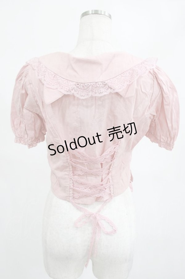 画像2: DARK IN LOVE / Pink princess heart button doll collar blouse S ピンク H-25-02-14-1029-PU-BL-KB-ZY (2)