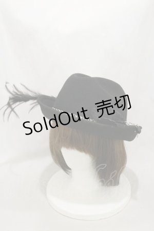 画像: ALICE and the PIRATES / アベリアハット  ブラック H-25-02-14-039-PA-AC-NS-ZH