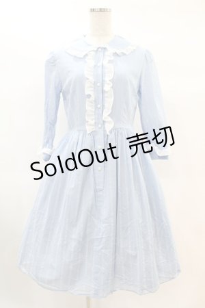 画像: MILK / フェリシティDress  サックスストライプ H-25-02-15-1029-ML-OP-KB-ZH