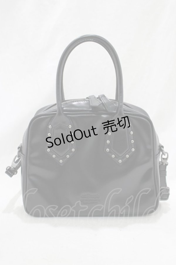 画像2: artherapie / トラペゾイドボストンバッグ  黒 H-25-02-15-066-GO-BG-KB-ZH (2)