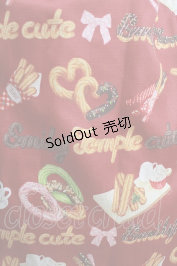 画像4: Emily Temple cute / Churrosエプロン風ワンピース M レッド H-25-02-15-008-ET-SK-KB-ZH (4)