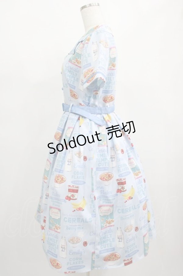 画像2: Emily Temple cute / Cerealワンピース  サックス H-25-02-15-002-ET-OP-KB-ZH (2)