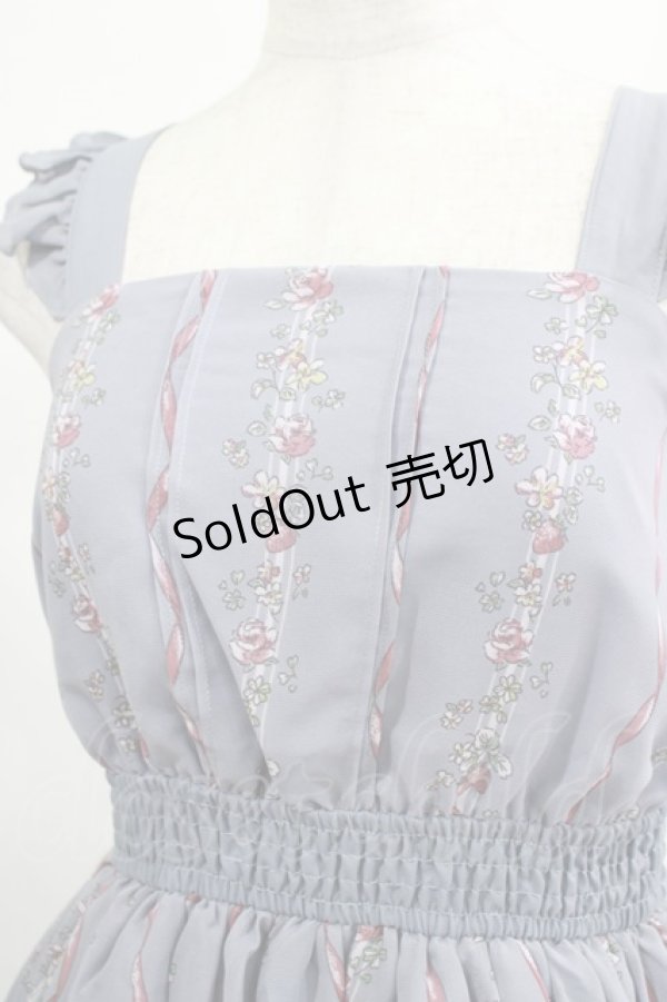 画像5: axes femme POETIQUE / うさぎ柄シフォンワンピース M ラベンダー H-25-02-16-023-AX-OP-NS-ZH (5)