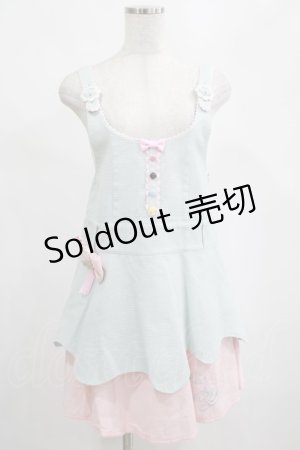画像: Angelic Pretty / Sweetワッフルサロペット Free サックス H-25-02-16-033-AP-OP-NS-ZH