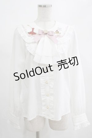 画像: Amavel / 喫茶アマベルのランチセットブラウス Free オフ/ピンク H-25-02-16-044-CA-BL-NS-ZH