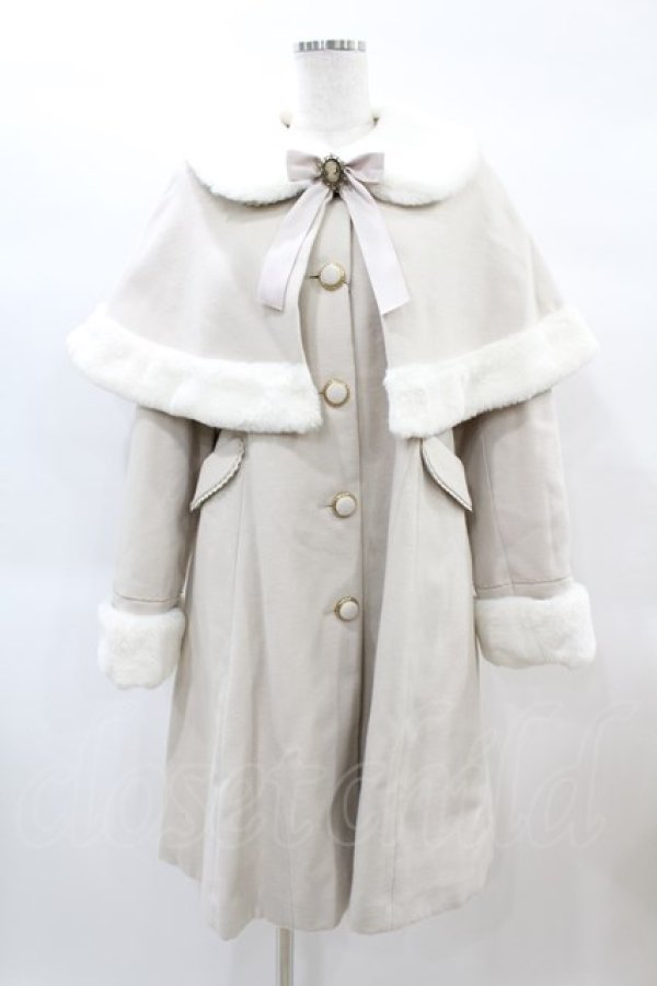 画像1: Amavel / Antique Dollケープロングコート Free アイボリー H-25-02-16-1062-CA-CO-NS-C035 (1)
