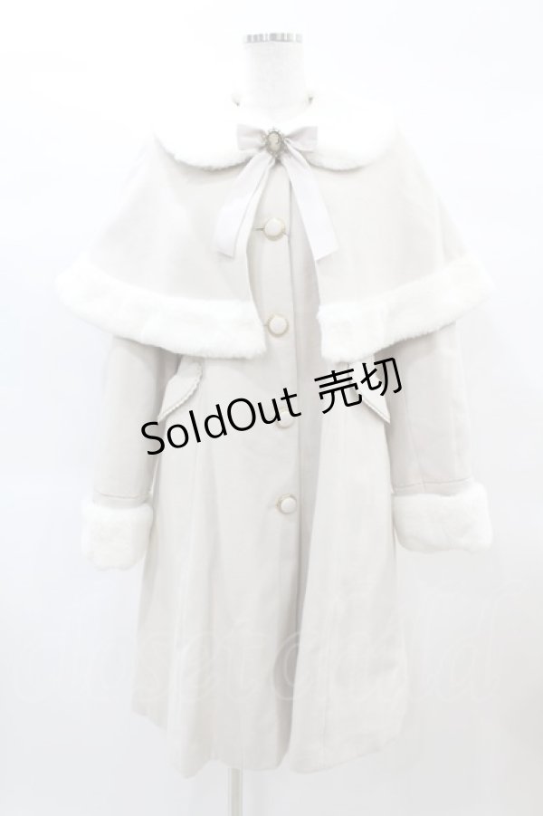 画像1: Amavel / Antique Dollケープロングコート Free アイボリー H-25-02-16-1062-CA-CO-NS-ZT-C035 (1)