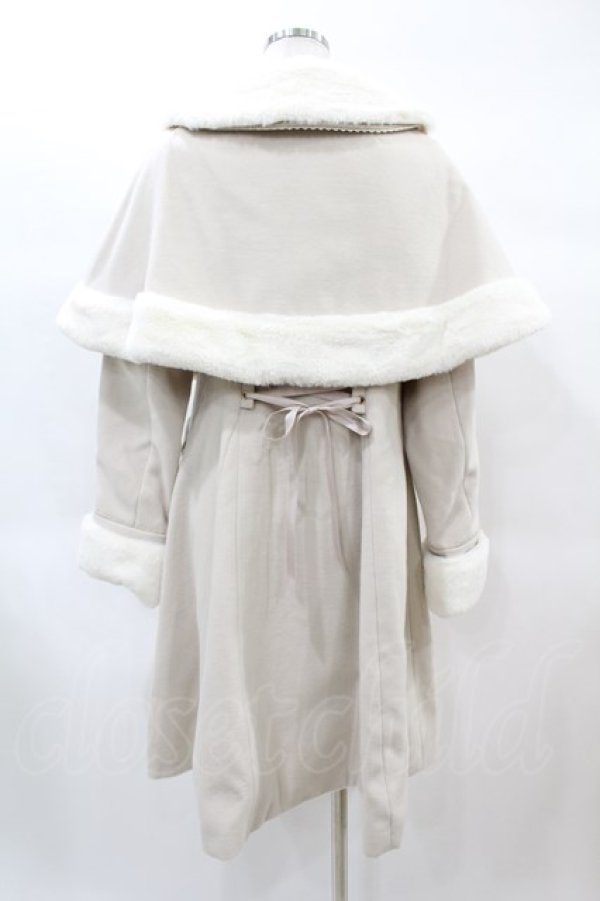 画像2: Amavel / Antique Dollケープロングコート Free アイボリー H-25-02-16-1062-CA-CO-NS-C035 (2)
