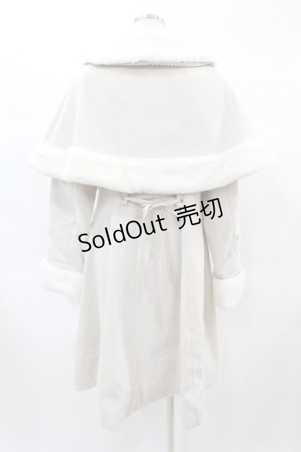 画像2: Amavel / Antique Dollケープロングコート Free アイボリー H-25-02-16-1062-CA-CO-NS-ZT-C035 (2)