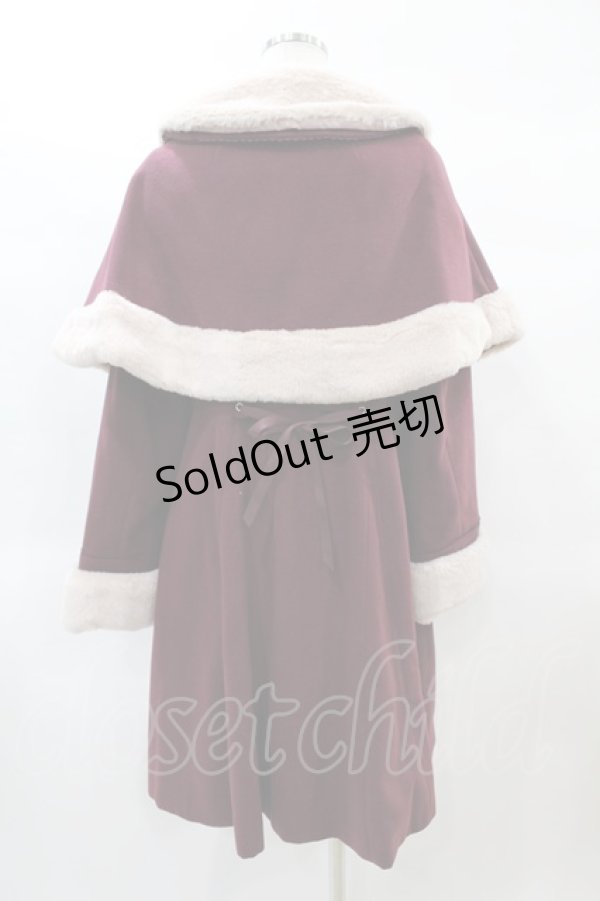 画像2: Amavel / Antique Dollケープロングコート Free ボルドー H-25-02-16-1063-CA-CO-NS-ZH (2)