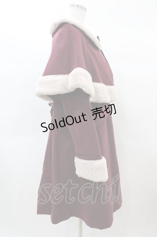画像3: Amavel / Antique Dollケープロングコート Free ボルドー H-25-02-16-1063-CA-CO-NS-ZH (3)