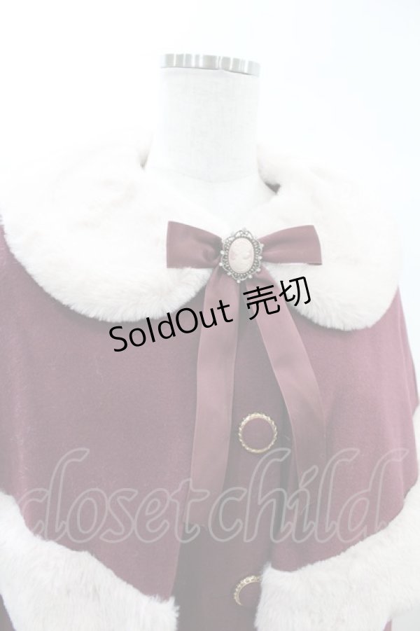 画像4: Amavel / Antique Dollケープロングコート Free ボルドー H-25-02-16-1063-CA-CO-NS-ZH (4)
