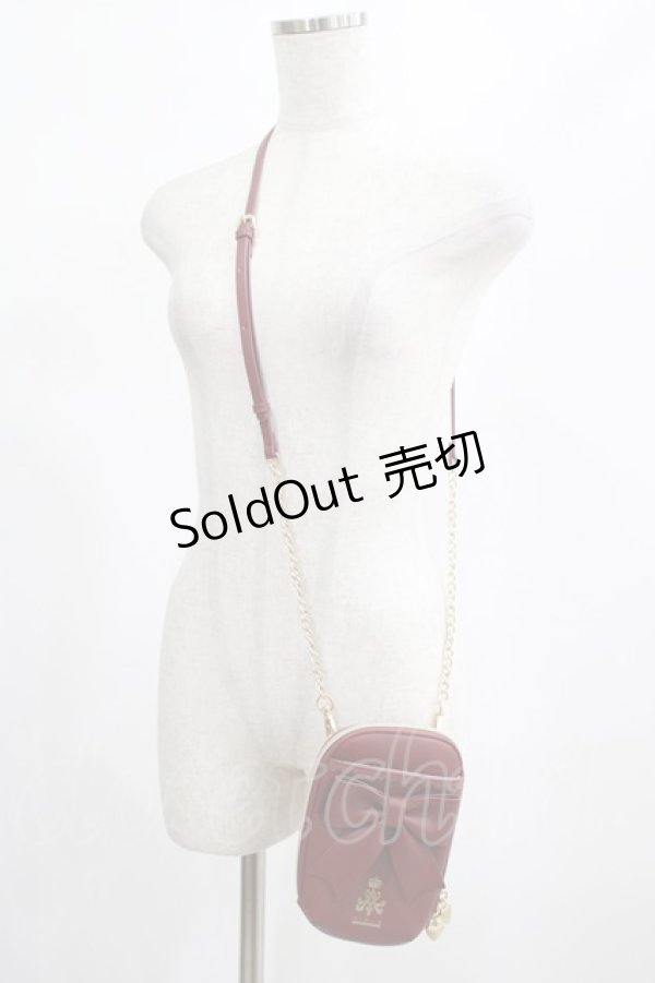 画像1: m petit by misako / NINA’S コラボショルダーバッグ  ワイン H-25-02-16-063-LO-BG-NS-ZH (1)
