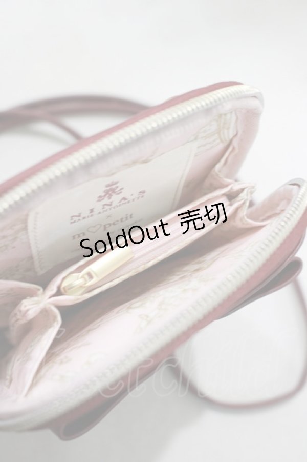 画像4: m petit by misako / NINA’S コラボショルダーバッグ  ワイン H-25-02-16-063-LO-BG-NS-ZH (4)