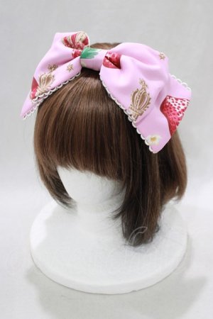 画像: Angelic Pretty / Royal Crown Berryカチューシャ  ピンク H-25-02-16-077-AP-AC-NS-ZH