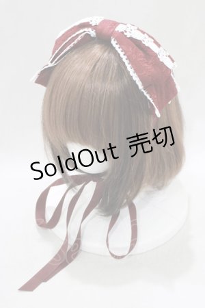 画像: axes femme kawaii / レディローズヘッドドレス  ボルドー H-25-02-16-083-AX-AC-NS-ZH