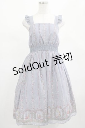 画像: axes femme POETIQUE / うさぎ柄シフォンワンピース M ラベンダー H-25-02-16-023-AX-OP-NS-ZH