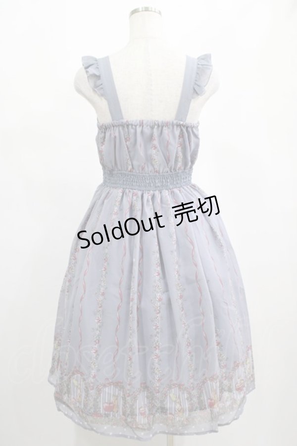 画像3: axes femme POETIQUE / うさぎ柄シフォンワンピース M ラベンダー H-25-02-16-023-AX-OP-NS-ZH (3)