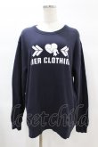画像1: NieR Clothing / プリントLONG CUTSEW  ネイビー H-25-02-17-052-PU-TO-KB-ZH (1)