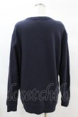 画像2: NieR Clothing / プリントLONG CUTSEW  ネイビー H-25-02-17-052-PU-TO-KB-ZH (2)