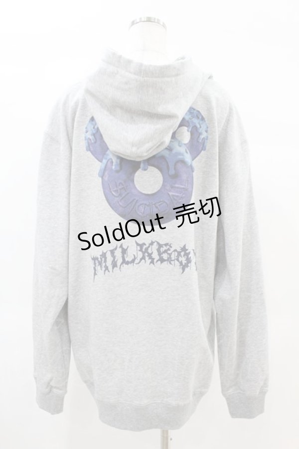 画像2: MILKBOY / DONUTS HOODIE  グレー H-25-02-17-059-MB-TO-KB-ZH (2)
