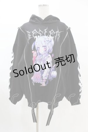画像: REFLEM / REFLEM×negi ZIP切り替えパーカー（制服少女） FREE 黒 H-25-02-17-060-PU-TO-KB-ZH