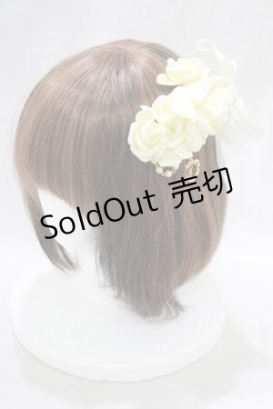 画像: BABY,THE STARS SHINE BRIGHT / ミカエルの祝福ローズコサージュコーム  アイボリー H-25-02-18-060-BA-AC-NS-ZH