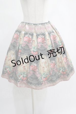 画像: Juliette et Justine / Le monde de l'ange Jupe サイズ2 ボワ・ドゥ・ローズ【チャコール×ピンク】 H-25-02-18-008-CL-SK-NS-ZH