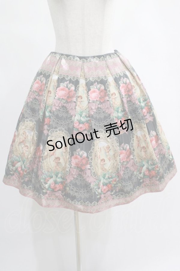 画像1: Juliette et Justine / Le monde de l'ange Jupe サイズ2 ボワ・ドゥ・ローズ【チャコール×ピンク】 H-25-02-18-008-CL-SK-NS-ZH (1)