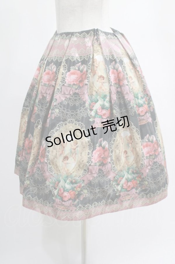 画像2: Juliette et Justine / Le monde de l'ange Jupe サイズ2 ボワ・ドゥ・ローズ【チャコール×ピンク】 H-25-02-18-008-CL-SK-NS-ZH (2)