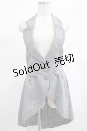 画像: axes femme POETIQUE / ホルターロングベスト M グレー H-25-02-19-035-AX-TO-NS-ZH