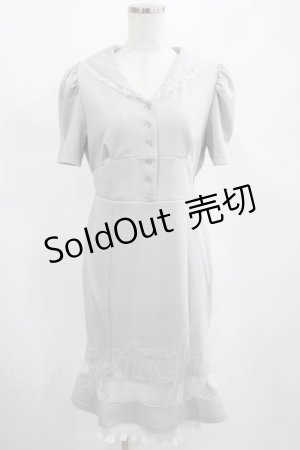 画像: axes femme POETIQUE / セーラーマーメイドワンピース M ブルー H-25-02-19-038-AX-OP-NS-ZH