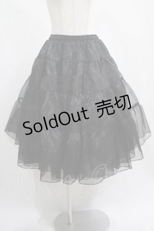 画像: axes femme kawaii / ミディオーガンジーパニエ M ブラック H-25-02-19-043-AX-SK-NS-ZH