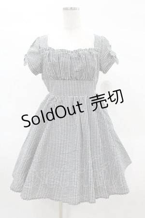 画像: mon lily / ギンガムチェックワンピース M ブラック H-25-02-19-1037-LO-OP-NS-ZH