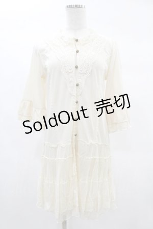 画像: axes femme / レースヨーク7部袖カーディガン M アイボリー H-25-02-19-1058-AX-TO-NS-ZH