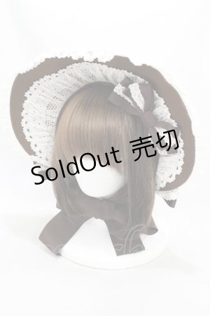 画像: Innocent World / クラシカルリボンボンネット  ショコラ H-25-02-19-1002-IW-AC-NS-ZH