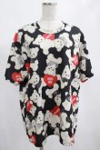 画像1: Honey Cinnamon / シナモン総柄Tシャツ Free ブラック H-25-02-19-056-LO-TS-NS-ZH (1)
