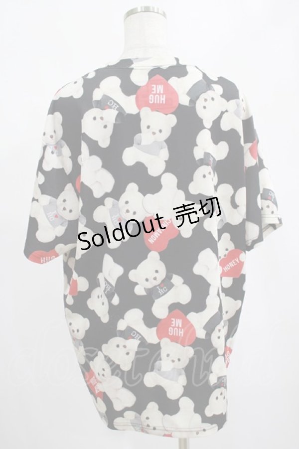 画像3: Honey Cinnamon / シナモン総柄Tシャツ Free ブラック H-25-02-19-056-LO-TS-NS-ZH (3)