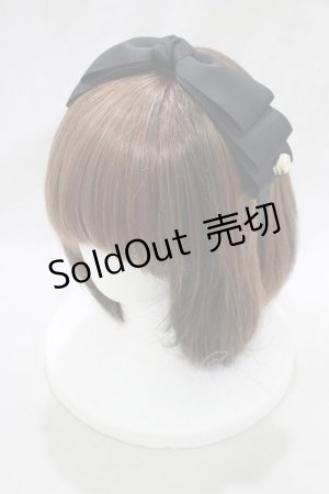 画像: m petit by misako / NINA'sコラボ AM*NIリボンカチューシャ  ブラック H-25-02-19-076-LO-AC-NS-ZH
