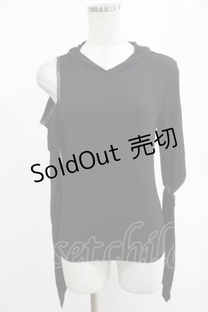 画像: KILL STAR / Morwen Hooded Top XS 黒 H-25-02-19-2032-SL-TO-KB-ZH