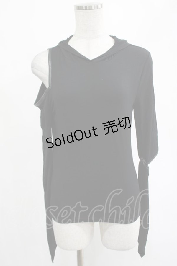 画像1: KILL STAR / Morwen Hooded Top XS 黒 H-25-02-19-2032-SL-TO-KB-ZH (1)