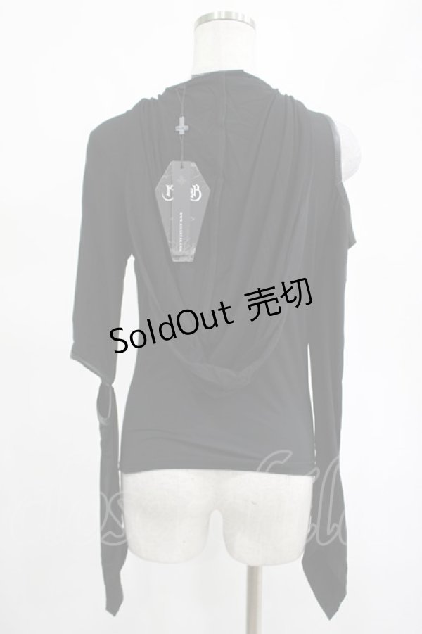 画像2: KILL STAR / Morwen Hooded Top XS 黒 H-25-02-19-2032-SL-TO-KB-ZH (2)