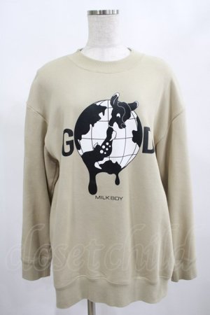 画像: MILKBOY / WORLD GODスウェット  サンド H-25-02-20-039-MB-TO-KB-ZH