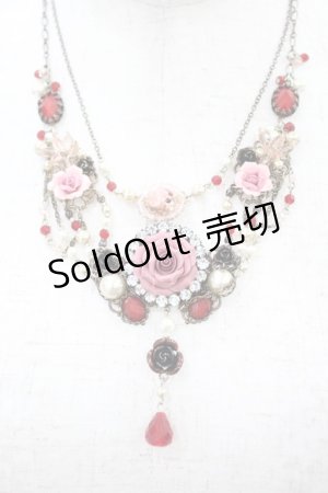 画像: axes femme / ローズネックレス  ブラック H-25-02-20-1016-AX-AC-NS-ZH
